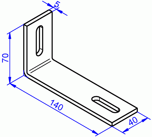 Winkelverbinder, 60x60mm, 20 Stück, Edelstahl, T-förmig, mit