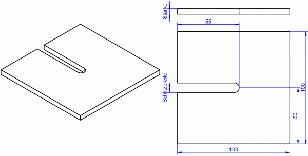 Unterlegplatten, Distanzplatten 100x100 mm